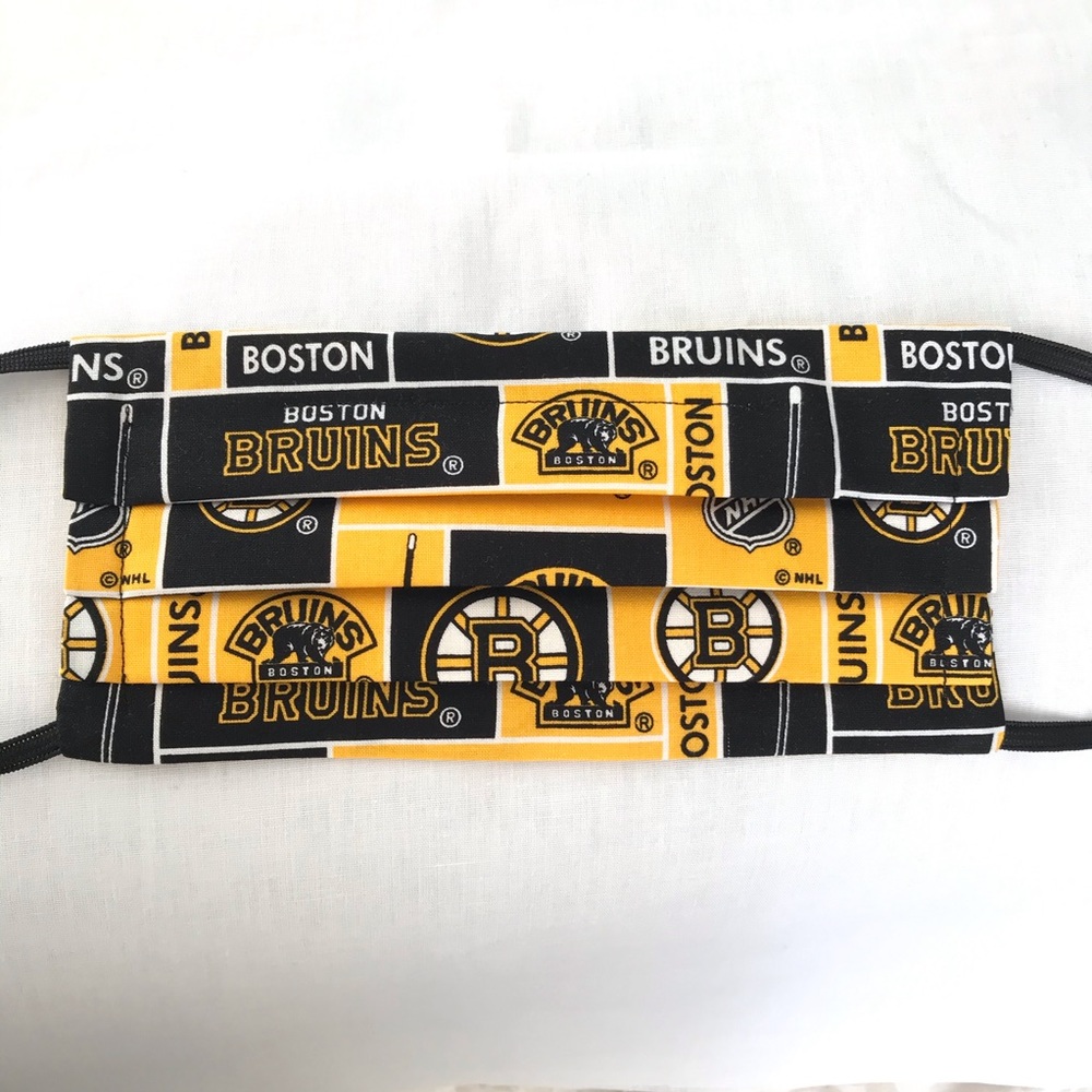 NWT - Handmade Adult Cloth Mask in Boston Bruins